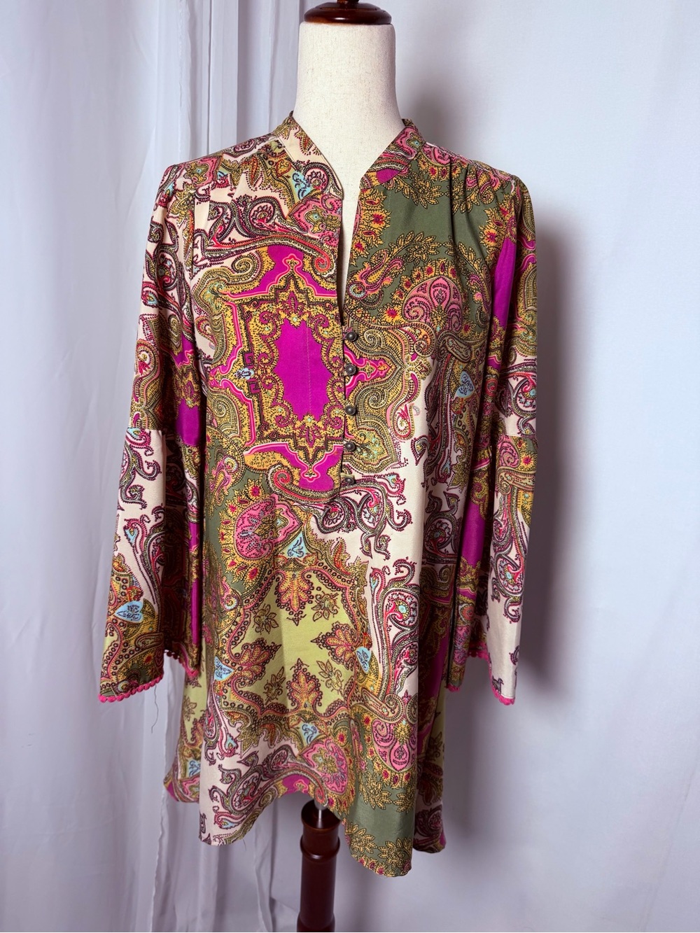 Ivy Jane Mixed Paisley Tunic Top / Shift Mini Dress